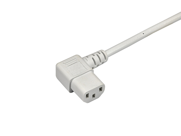 IEC60320 C13右弯 White